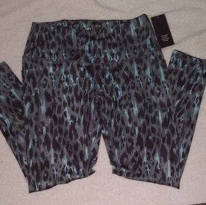 LegEnd High Waisted Leopard Print Legging Workout Yoga Athletic  w/Pockets